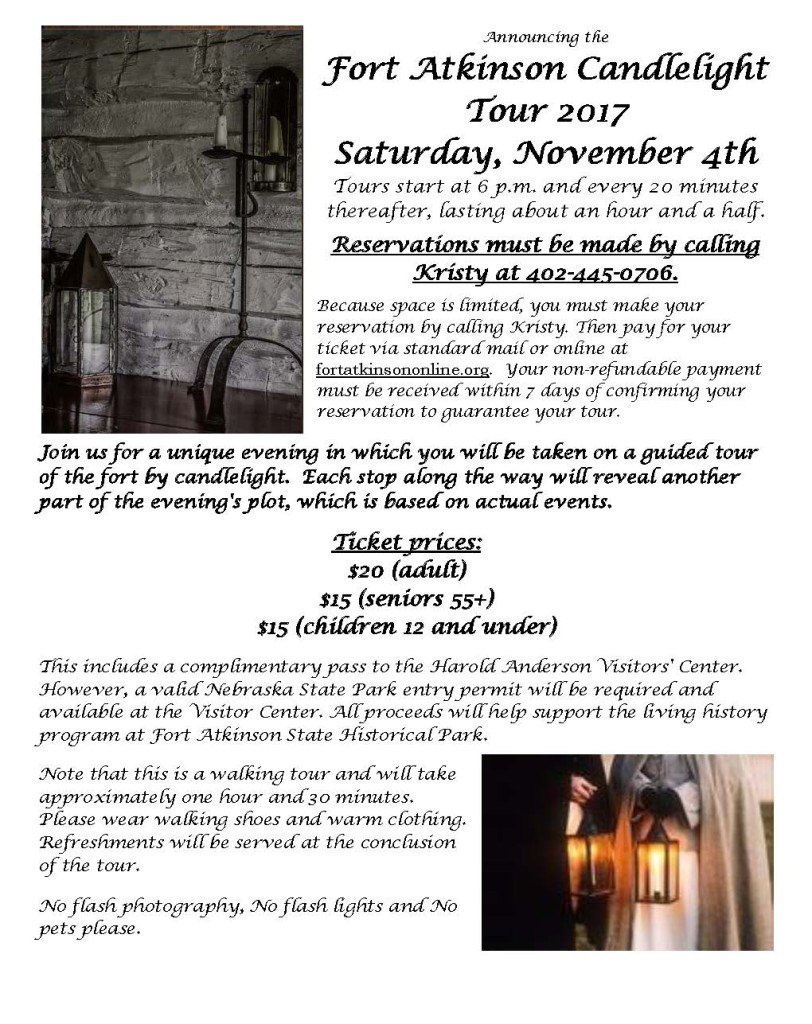 Candlelight Tour 2017 Poster