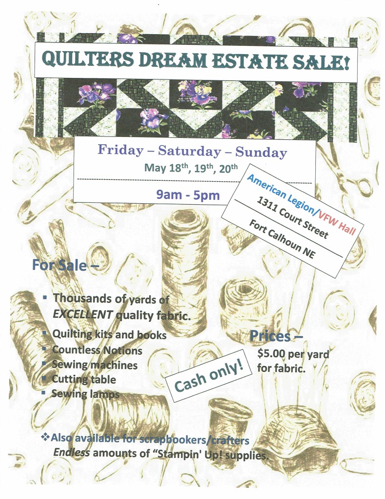 QUILT FABRIC SALE City of Fort Calhoun